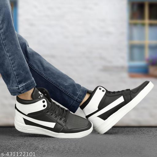 Letest Stylish Casual Party Wear Sneakers For Men & Boy(White) - Crispix 