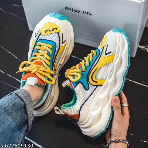 Men Stylish Multicolor Walking Sports  Casual Sneaker - Crispix 