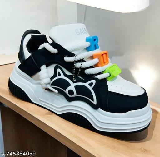 Stylish Shoe|Sporty Lace-Up Design|Sneakers  - Crispix 