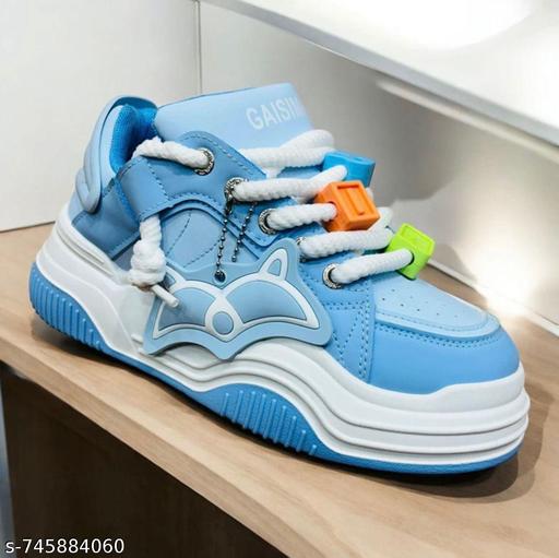 Stylish Shoe|Sporty Lace-Up Design|Sneakers  - Crispix 