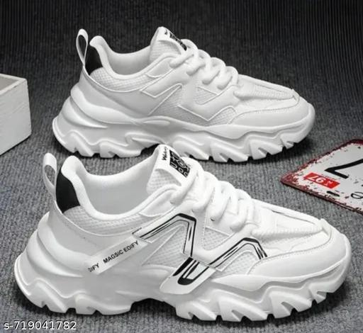 ALLEN WALK Mens white sneaker shoe  - Crispix 
