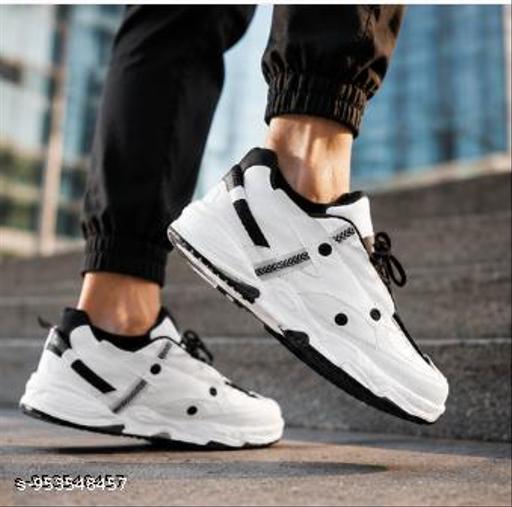 Trendy Chunky Sneakers for Men | Premium Streetwear Casual Shoes | Stylish Lace-Up Fashion Sneakers for Daily Wear, College, Office & Party - Crispix 