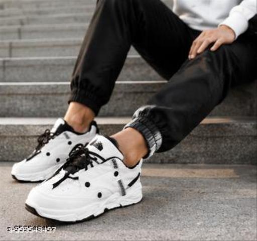 Trendy Chunky Sneakers for Men | Premium Streetwear Casual Shoes | Stylish Lace-Up Fashion Sneakers for Daily Wear, College, Office & Party - Crispix 