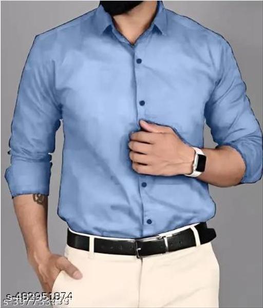 Classy CREATIVE Formal Shirts For Men - SKY BLUE - Crispix 