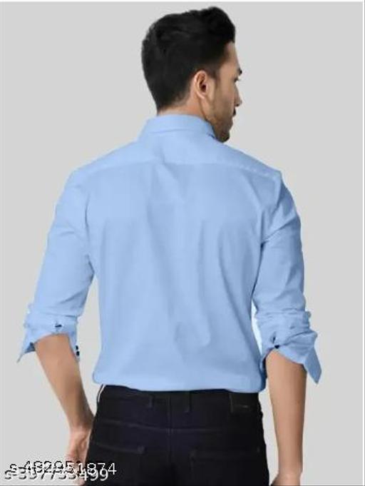 Classy CREATIVE Formal Shirts For Men - SKY BLUE - Crispix 