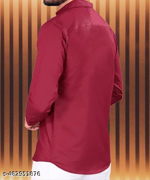 Classy Formal Shirts For Men - MAROON - Crispix 