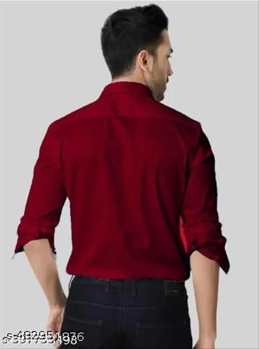 Classy Formal Shirts For Men - MAROON - Crispix 