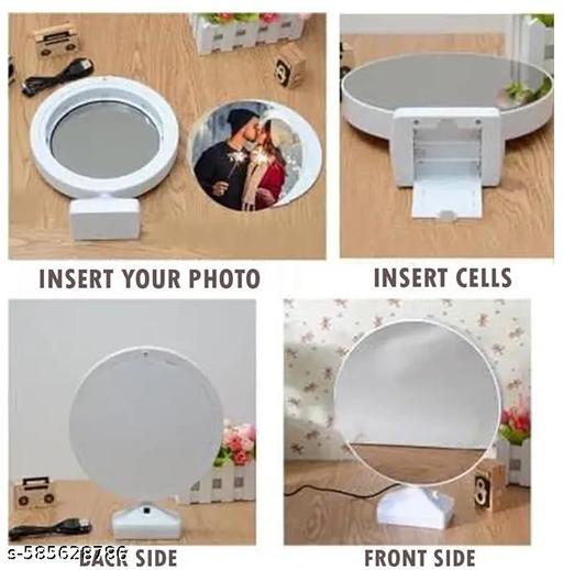 Magic Mirror LED Tabletop Customized Photo Frame For Valentines Day Gifts, Anniversary, Birthday - Crispix 