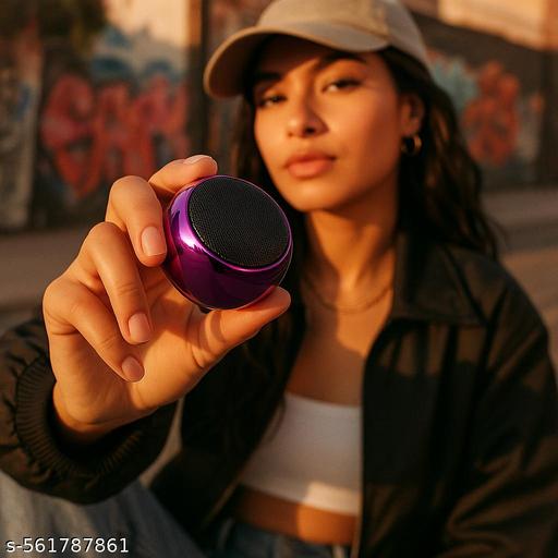 AuraEdge Orb Mini Boost Wireless Speaker – Compact Power in Your Palm (Assorted Colours) - Crispix 