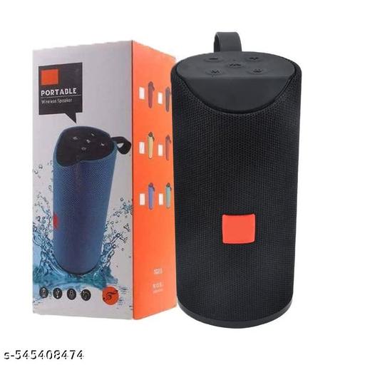 GeneCore TG-113 Splash-Proof Bluetooth Speaker | 3D Bass, FM, AUX, USB, TF Card, IPX5 Waterproof | Wireless Portable BoomBox - Crispix 
