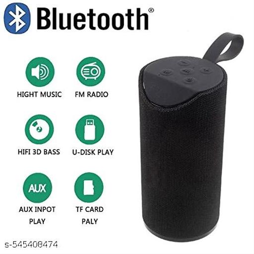 GeneCore TG-113 Splash-Proof Bluetooth Speaker | 3D Bass, FM, AUX, USB, TF Card, IPX5 Waterproof | Wireless Portable BoomBox - Crispix 