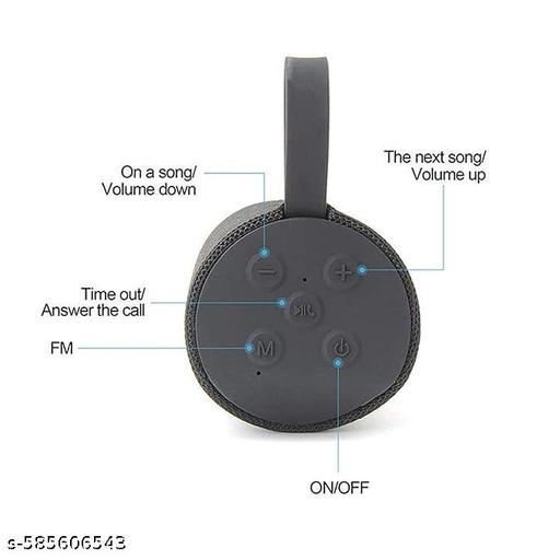 Portable Wireless Mobile Speaker with FM Radio, Memory Card Slot, USB Pen Drive Slot 10VV Bluetooth Speaker - Crispix 