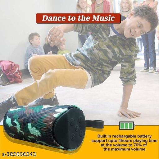 Portable Wireless Mobile Speaker with FM Radio, Memory Card Slot, USB Pen Drive Slot 10VV Bluetooth Speaker - Crispix 