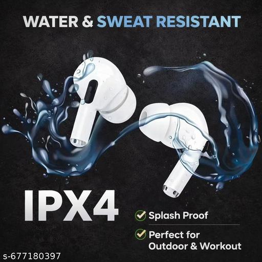 True Wireless Bluetooth Headphone with 2-3 Hrs Playtime & Compatible for all Smartphones (White) - Crispix 