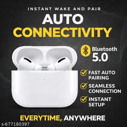 True Wireless Bluetooth Headphone with 2-3 Hrs Playtime & Compatible for all Smartphones (White) - Crispix 