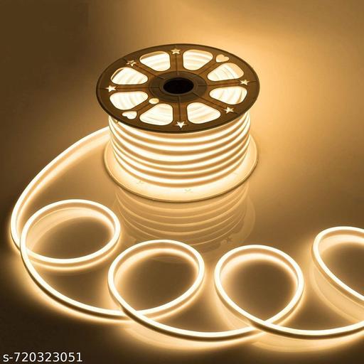 16.4 Feet Neon LED Strip Light with 12V Adapter | Cuttable Flexible Waterproof Rope Light for Wall Decor - Crispix 