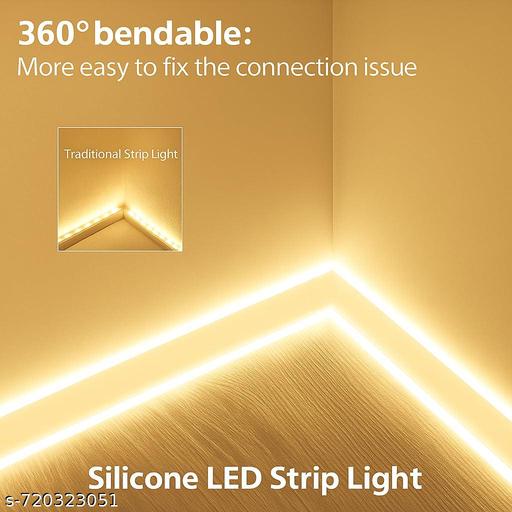 16.4 Feet Neon LED Strip Light with 12V Adapter | Cuttable Flexible Waterproof Rope Light for Wall Decor - Crispix 