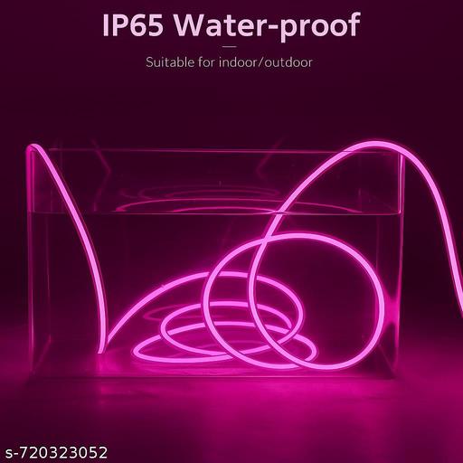 16.4 Feet Neon LED Strip Light with 12V Adapter | Cuttable Flexible Waterproof Rope Light for Wall Decor - Crispix 