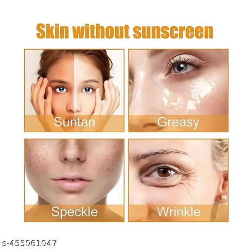 Vitamin C + E UV Protection Sunscreen Skin brightening | UV Protection Sunscreen | Sunscreen For Men & women | 60ml Pack of (3) - Crispix 