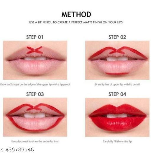 New velvet long lasting waterproof non transfer liquid matte lipstick set of 6 - Crispix 