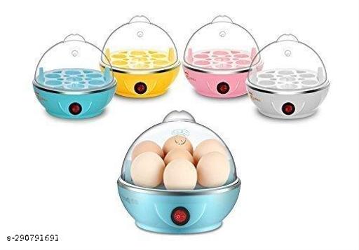 Electric Automatic Off 7 Egg Poacher - Steaming, Cooking, Boiling, Frying - Egg Steamer, Egg Cooker - Stainless Steel - Multicolor - Dibanjo 