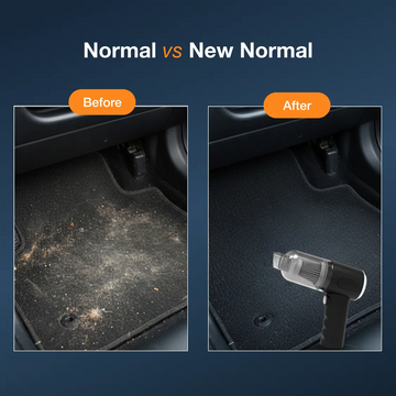 3-in-1 Mini Car Vacuum – Wireless, Rechargeable & Portable Cleaner - Dibanjo 