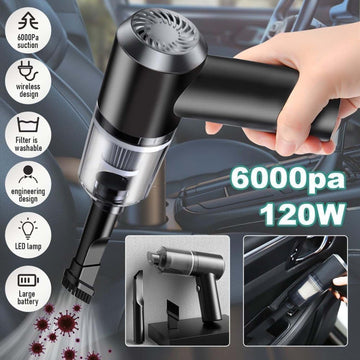 3-in-1 Mini Car Vacuum – Wireless, Rechargeable & Portable Cleaner - Dibanjo 