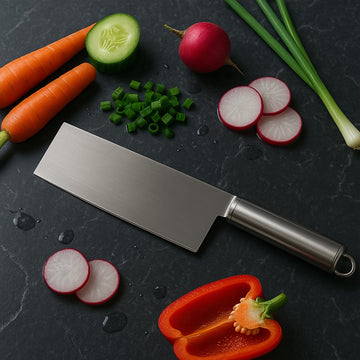 Professional-Grade Stainless Steel Vegetable Cleaver Knife 1 Pc - Dibanjo 