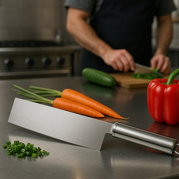 Professional-Grade Stainless Steel Vegetable Cleaver Knife 1 Pc - Dibanjo 