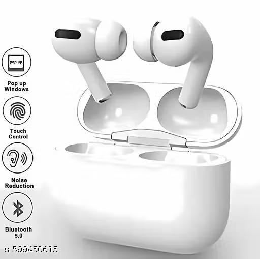 Airpod Pro True Wireless Bluetooth Earphones with 3 Hours of Playtime & Compatible for all Smartphones (White) - Dibanjo 