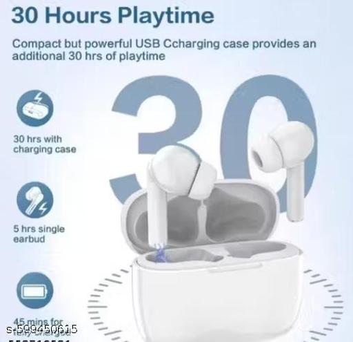 Airpod Pro True Wireless Bluetooth Earphones with 3 Hours of Playtime & Compatible for all Smartphones (White) - Dibanjo 
