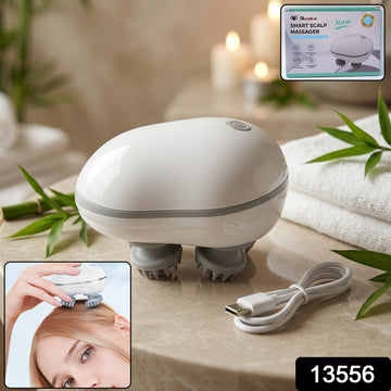 Smart Electric Scalp & Body Massager with 4 Heads - Dibanjo 