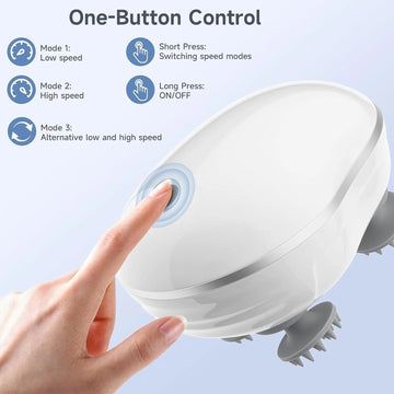 Smart Electric Scalp & Body Massager with 4 Heads - Dibanjo 