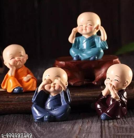 Monk 4 piece set home decoration  - dealduniya