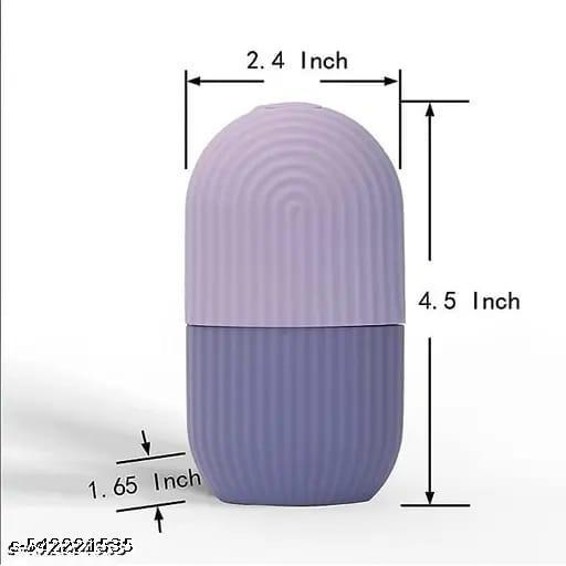 Ice Roller for Face | Ice Roller for Face Massager | Face Ice Roller for Men & Women | Ice Cube Roller for Glowing Skin & Puffy Eyes | Reusable & Unbreakable 3pcs - dealduniya