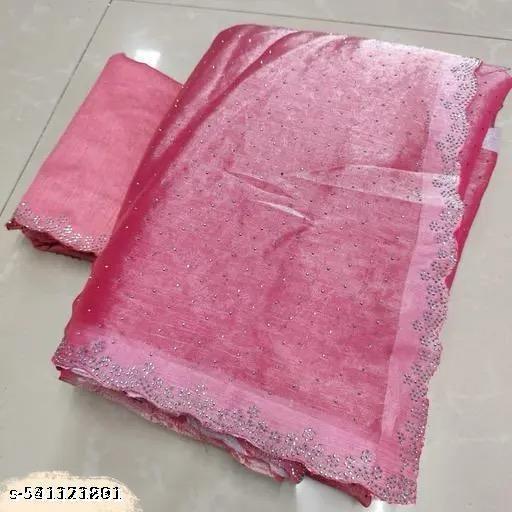 jimmy chu organza sarees designer organja sarees party wear stone saree new collection stone work sarees stone wala saree jimy chu fabric saree sarees new collection 2025 party wear new model - Design Fasion Store