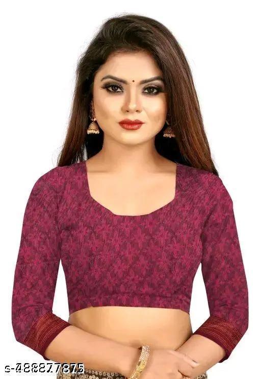 Trending cotton sarees with blouse 399 - Design Fasion Store