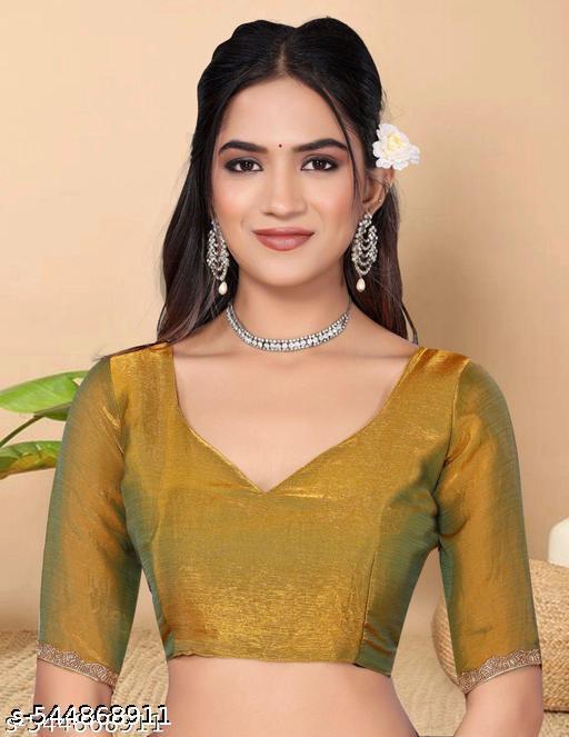 FINERFLY Superb Premium Quality New Rich Chiffon Fendy Type Soft Fabric Rich Border Look Party Wear Saree With Blouse - Design Fasion Store