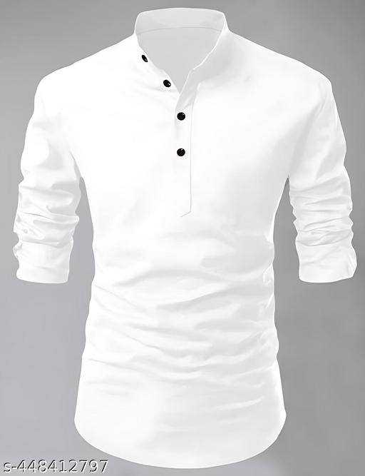 UNIC SHORT KURTA(WHITE) - Design Fasion Store