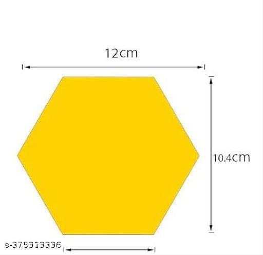 7 PCS Silver Hexagon for Decoration Purpose Self Adhesive Wall Mirror Stickers Mirror for Wall Stickers - Design Fasion Store