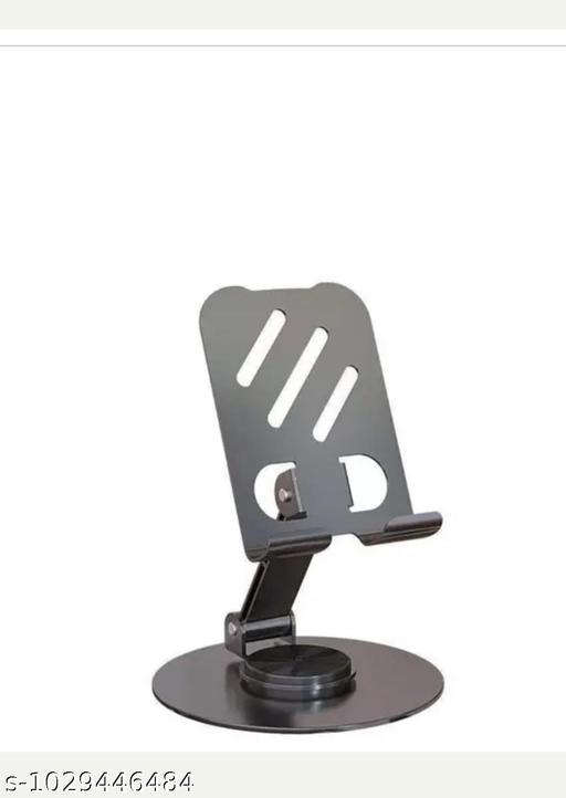 Trek M3 360° Rotatable & Foldable Mobile Phone Stand – Metallic, Adjustable Height & Angle, Universal Holder for Smartphones & Tablets (Grey) 62% off - Design Fasion Store