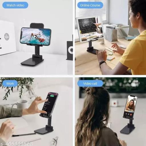 Premium Plastic Desktop Adjustable & Foldable Phone Stand: Enhance Your Mobile Experience with Versatility and Convenience - Design Fasion Store