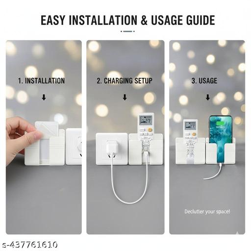 PACK OF 2 Mobile Holder/Mobile Stand /Phone Stand Wall Mount For Mobile Charging - Design Fasion Store