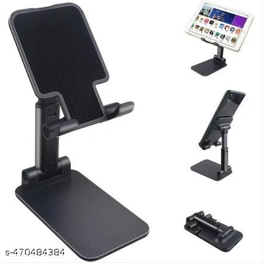 Mobile Phone Holder, Adjustable, Foldable, Anti-Skid, Wide Compatibility (Black) Tabletop - Design Fasion Store