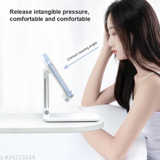 Mobile stand holder  phone stand perfect for online study class bed Home Desktop Heavy duty Foldable All smartphone mobile holder multifunction working stand - Design Fasion Store