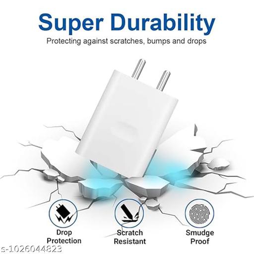 33 Watt 3A Fast Charging Mobile Charger With Detachable Cable Supports Supervooc, Vooc, Superdart, Dash, Warp Charging Tech 33 Watt Fast Charger, 33Watt Charger, 33 Wat Ka Charger, 33 Watt Fast Charger – Red Cable Included - Design Fasion Store