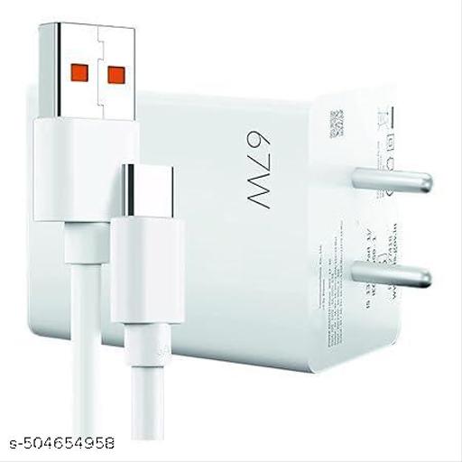 67W Ultra Fast Type-C Charger Adapter Like Mobile Charger | Qualcomm QC 3.0 Quick Charger with 1 Meter Type C... - Design Fasion Store