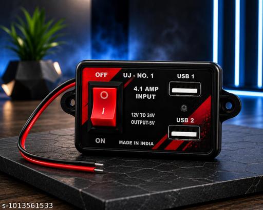 Universal Vehicle USB Charging Socket | Dual USB 4.1A | 12V-24V with Power Switch - Design Fasion Store