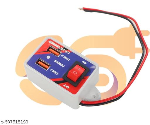Palco Electronics Combo of 12V/24V With Dual USB Output | for Car, Bike, Truck - Design Fasion Store