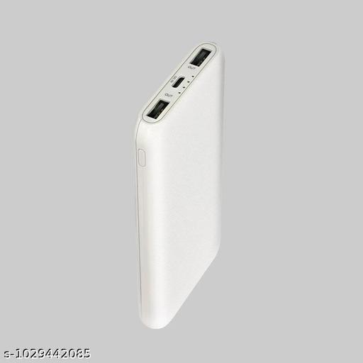 10000mAh Power Bank | 12W Fast Charging | Dual USB Output & Type-C Input Port | Lightweight & Slim Design (White) - Design Fasion Store